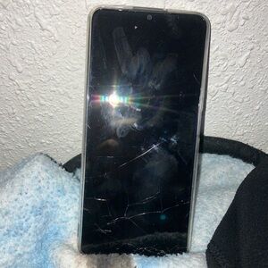 Smartphone with Black Screen